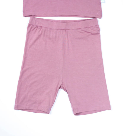 Flamingo Pink Short Pajama Set