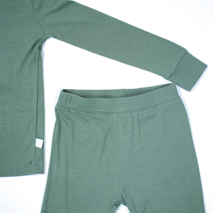Succulent Green Long Pajama Set